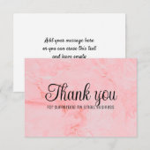 Zakelijk dank u met kleurrijke achtergrond. bedankkaart (Voorkant / Achterkant)