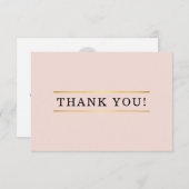 ZAKELIJK DANK U mondern minimale bestelling invoeg Bedankkaart (Voorkant / Achterkant)