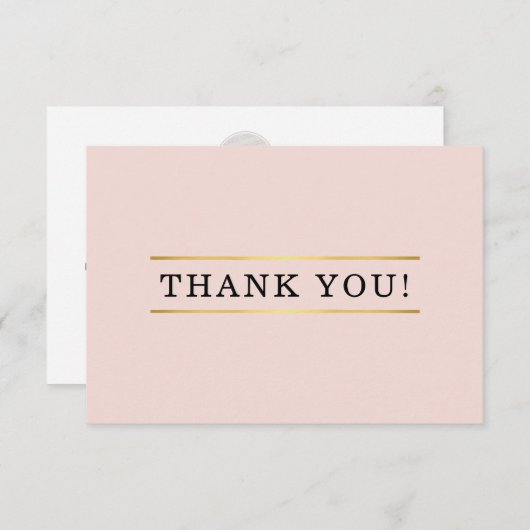 ZAKELIJK DANK U mondern minimale bestelling invoeg Bedankkaart (Voorkant / Achterkant)