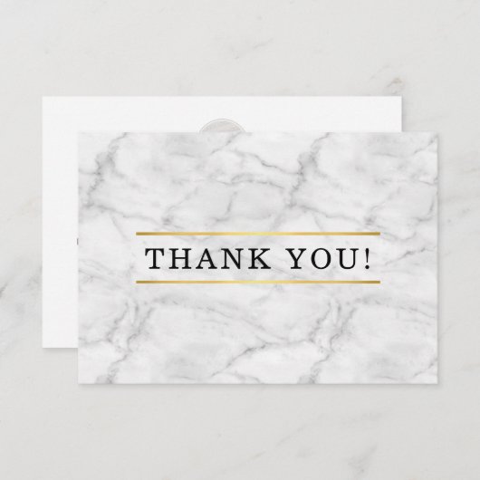 ZAKELIJK DANK U mondern minimale bestelling invoeg Bedankkaart (Voorkant / Achterkant)