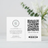 Zakelijk Dank u Nota QR Code Kaart (Staand voorkant)