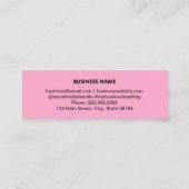 Zakelijk dank u pakket invoegen contactkaartje (Achterkant)