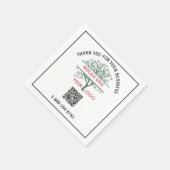 Zakelijk Dank u uw Logo QR Code Telefoon Servet (Hoek)