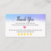 zakelijk dank voor het zelfgemaakte visitekaartje (Voorkant)