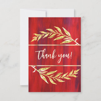 Zakelijk dank voor waterverf bloemen bedankkaart