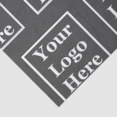 Zakelijk donkergrijs Uw Logo hier Patroonpatroon S Tissuepapier (Detail)