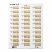 Zakelijk eenvoudig / insert logo sparkle sneeuwvlo etiket (Full Sheet)