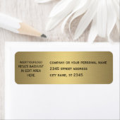 Zakelijk eenvoudig/voeg logo gouden toe etiket (Insitu)