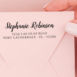 Zakelijk Elegant Modern Schrift Retouradres Zelfinktende Stempel