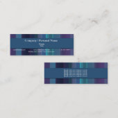 Zakelijk en persoonlijk — trendy company branding mini visitekaartje (Voorkant / Achterkant)