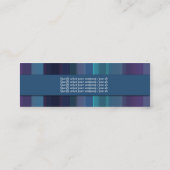 Zakelijk en persoonlijk — trendy company branding mini visitekaartje (Achterkant)