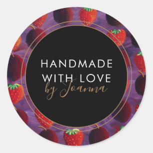 Zakelijk etiket voor handgemaakte producten met aa