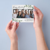 Zakelijk Eucalyptus Foto Prettige Feestdagen Flyer (Hand)