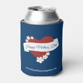 Zakelijk evenement Red Heart Happy Moederdag Blikjeskoeler (Blikje Voorkant)