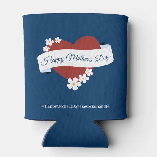 Zakelijk evenement Red Heart Happy Moederdag Blikjeskoeler