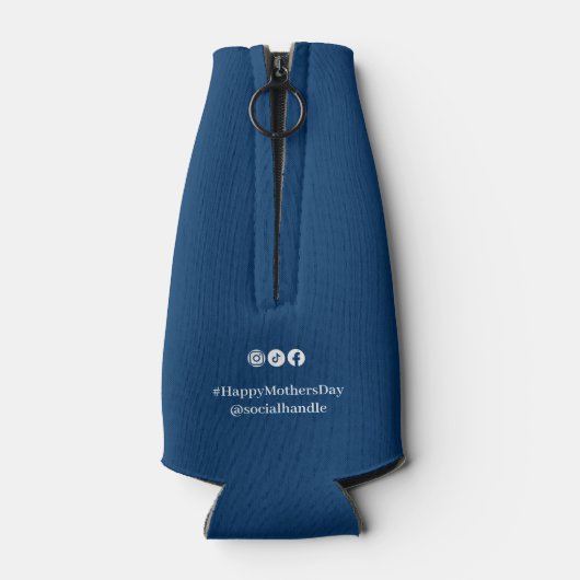 Zakelijk evenement Red Heart Happy Moederdag Flesjeskoeler (Achterkant)