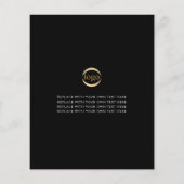 Zakelijk Evenement Zwart Professioneel Minimalist Flyer (Achterkant)