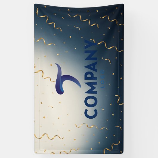 Zakelijk Feest Custom Banner Voeg uw Logo toe (Verticaal)