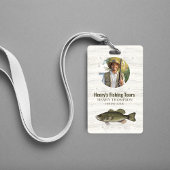 Zakelijk foto QR-code vissen Badge