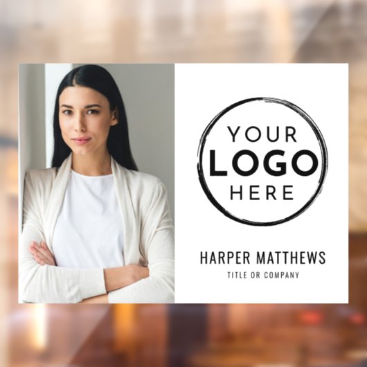 Zakelijk fotologo raamsticker (Vel 2)