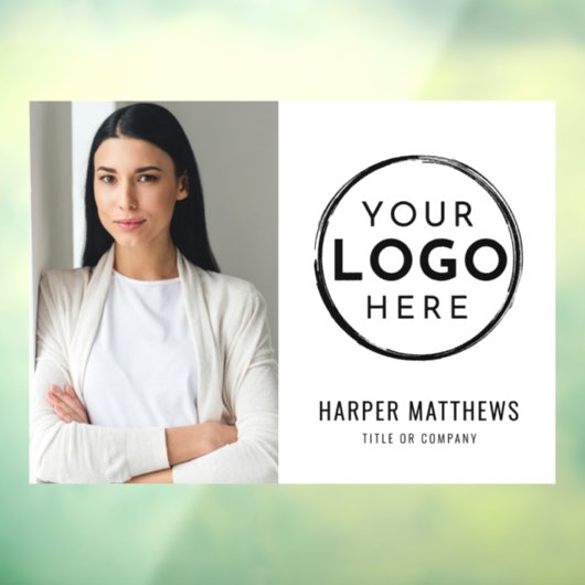 Zakelijk fotologo raamsticker (Vel 3)