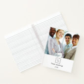 Zakelijk fotologo wit team QR-code Notitieboek (Binnen)