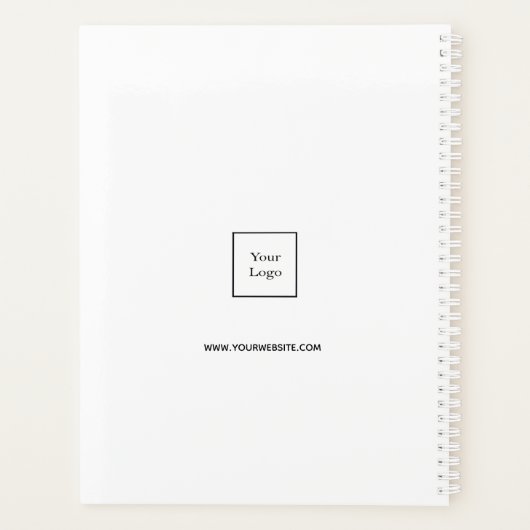 Zakelijk fototeam, wit elegant 2023 planner (Achterkant)