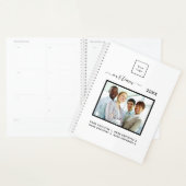 Zakelijk fototeam, wit elegant 2023 planner (Display)