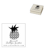 Zakelijk Fruit Smoothie Ananas Logo Rubberstempel (Gestempeld)