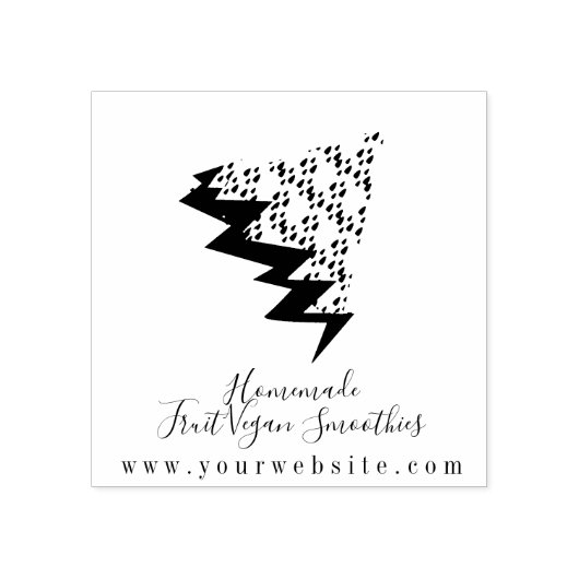 Zakelijk Fruit Smoothie Watermeloen Logo Rubberstempel (Afrduk)
