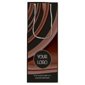 Zakelijk Gebrand Minimum Aantal Bedrijfslogo Wijn Cadeautas (Voorkant)