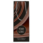 Zakelijk Gebrandmerkt GEEN Minimum Aangepast Bedri Wijn Cadeautas (Achterkant)