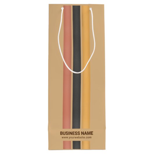 Zakelijk Gebrandmerkt Geen Minimum Aantal Minimali Wijn Cadeautas (Achterkant)