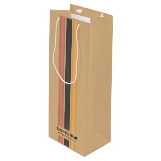 Zakelijk Gebrandmerkt Geen Minimum Aantal Minimali Wijn Cadeautas (Voorkant Gekanteld)