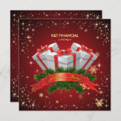 Zakelijk geheim kerstfeest kaart (Voorkant / Achterkant)