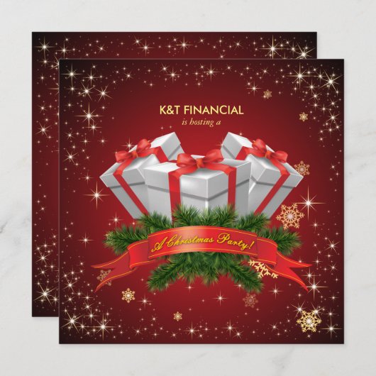 Zakelijk geheim kerstfeest kaart (Voorkant / Achterkant)