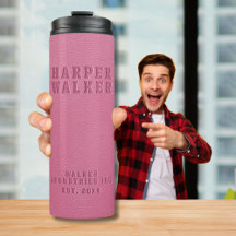 Zakelijk gelookt roze veen leder