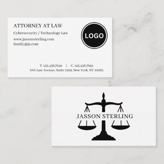 Zakelijk Gepersonaliseerd Logo Briefpapier Telefoo Visitekaartje (Voorkant / Achterkant)