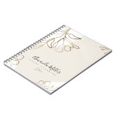 Zakelijk gepersonaliseerd Notitieboek voor de plan (Linkerzijde)