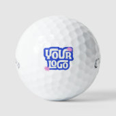 Zakelijk geschenk van bedrijf met eigen logo golfballen (Voorkant)