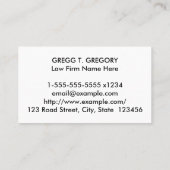 Zakelijk, gewoon professioneel Visitekaartje (Achterkant)