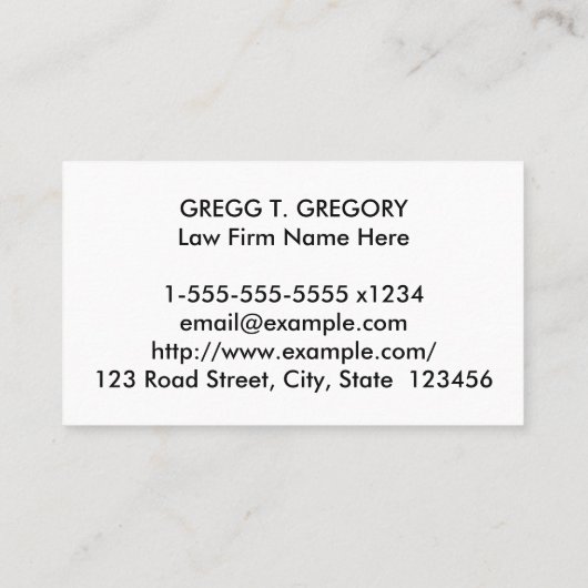 Zakelijk, gewoon professioneel Visitekaartje (Achterkant)