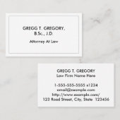 Zakelijk, gewoon professioneel Visitekaartje (Voorkant / Achterkant)