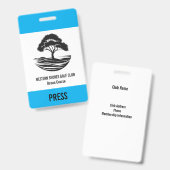 Zakelijk Golf Event Badge – Aangepaste Naam & Bedr (Voor- en achterkant)