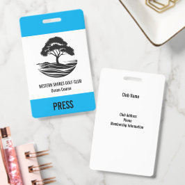 Zakelijk Golf Event Badge – Aangepaste Naam & Bedr