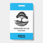 Zakelijk Golf Event Badge – Aangepaste Naam & Bedr (Voorzijde)