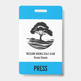 Zakelijk Golf Event Badge – Aangepaste Naam & Bedr