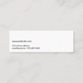 Zakelijk goud geborsteld mini visitekaartje (Achterkant)