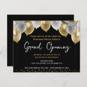 Zakelijk Grand Opening Goud en Zwart Kaart (Voorkant / Achterkant)
