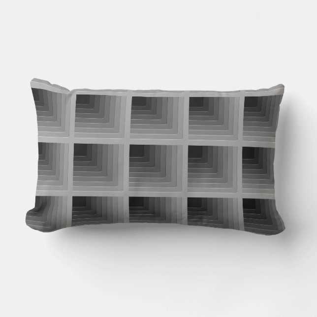 Zakelijk grijs monochroom kussen (Voorkant)